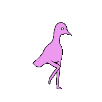 Bird Kick Sticker by mjkahn