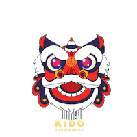kidostudiowear autumn lantern mooncake fullmoon Sticker