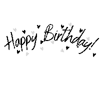 Happy Birthday Hearts Sticker by Gabi R Studio