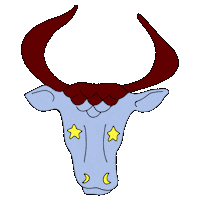 Zodiac Bull Sticker by BAGGU