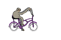 BikeAKL cycling sloth cyclist bikelife Sticker