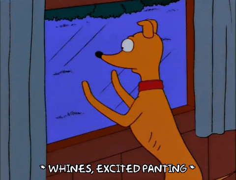 excited bart simpson GIF