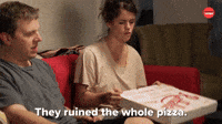 Ruined pizza
