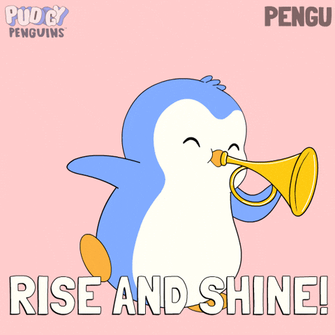Good Morning GIF by Pudgy Penguins