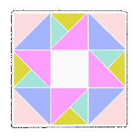 kpcreates colorful sewing quilt quilting Sticker