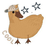 moodymellow cool new post yellow duck Sticker