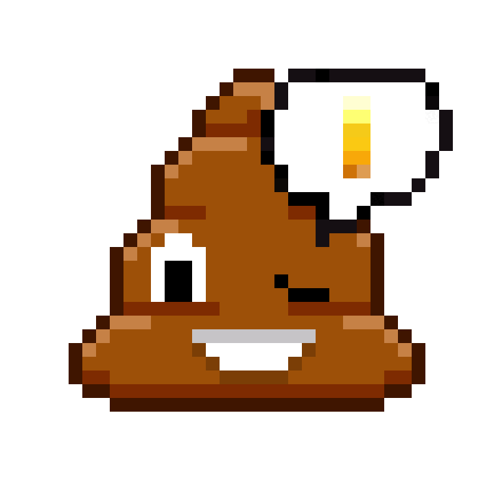 Art Shitting Sticker by Poopies.io