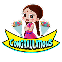 Awesome Congrats Sticker by Chhota Bheem