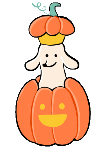 Trick Or Treat Dog Sticker by Stefanie Shank