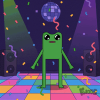 Dance Party Frog GIF by fwogs