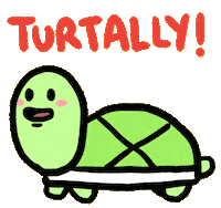 turtle blush Sticker by sketchnate
