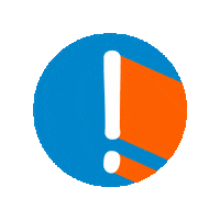 Orange Warning Sticker