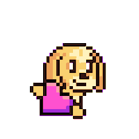 Dog Love Sticker by Abstract HotDogs