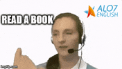 Read A Book GIF by ALO7 • Love to Learn