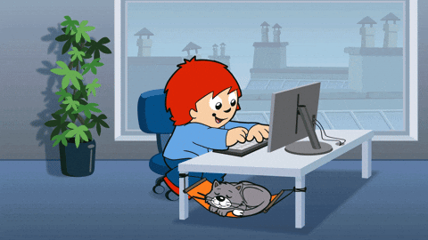 Cat Office GIF by ZDF