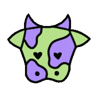 Cow Flirty Sticker