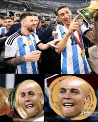 Ronaldo Cry Messi World Cup GIF