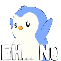 Rejected No Way Sticker by Pudgy Penguins