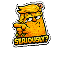 Cartoon Character Seriously Sticker