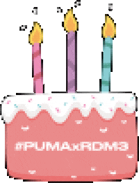 birthday cake Sticker by RUNDAMENTAL
