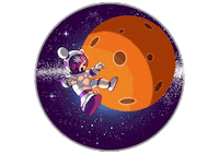 Anesia space weed universe planet Sticker