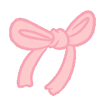 miaomix pink kawaii bow lazos Sticker