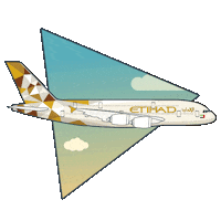 flying abu dhabi Sticker by Etihad Airways