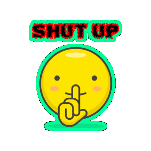 Shut Your Mouth Sticker by Jawal Games