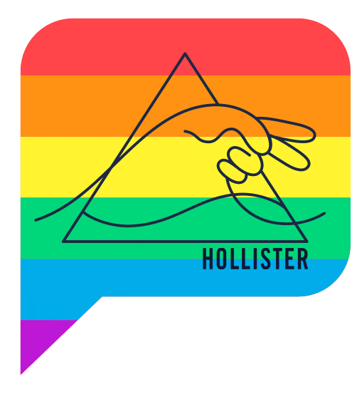 Rainbow Pride Sticker by Hollister Co.