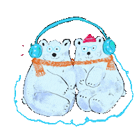 MacmillanAudio winter listen headphones audiobook Sticker