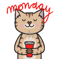 Happy Tabby Cat Sticker by Cat & Raven