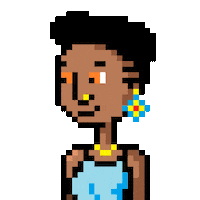 Blue Dress Fashion Sticker