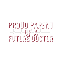 Proud Ekg Sticker by The National Academy of Future Physicians and Medical Scientists
