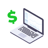 virtualassistantinternship laptop work from home make money esther Sticker