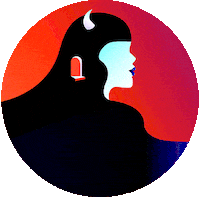 mysticmondays magic devil spirit tarot Sticker