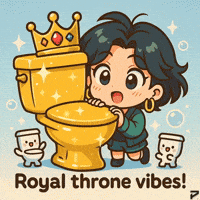 Hana Toilet Humor GIF by Persona