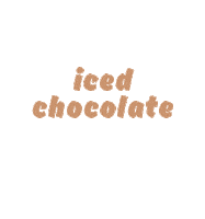 sunniescafe iced chocolate Sticker by Sunnies Studios