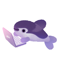 Working Marine Life Sticker by pikaole