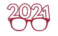 New Years Glasses Sticker by New England College of Optometry