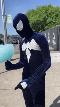 Black Spiderman GIF