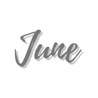 June Month Sticker by Heartlines Copywriting Studio