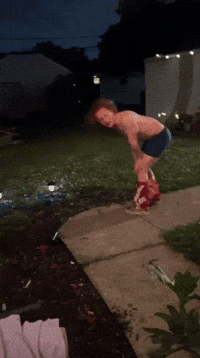 Karate Drop Kick GIF