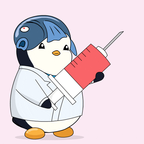 Flu Shot Health GIF by Pudgy Penguins