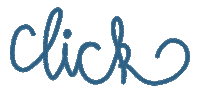 bakuestudio blue lettering tap click Sticker