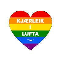 Love Is Love Heart Sticker by Widerøe