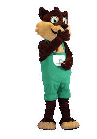 Mascot Kiss Sticker by Camping de Kleine Wolf