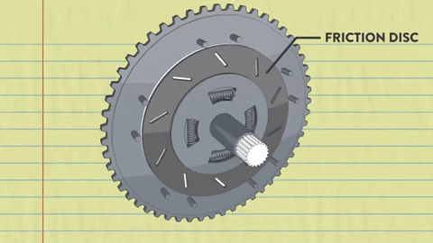 giphygifmaker donut clutch plate flywheel GIF