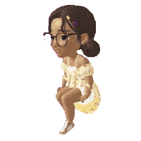 elistorycriativo sitting menina garota sentada Sticker
