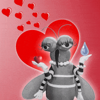 sgvmosquito love heart water animal GIF
