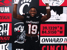Cj Jones Football GIF by Cincinnati Bearcats